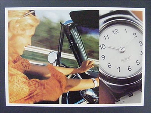 Swatch Intensity Womens Watch Swiss Color Promo Advertising Postcard 1997 - Picture 1 of 2