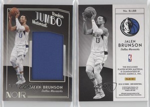 2018-19 Panini Noir Rookie Jumbo Material /99 Jalen Brunson #RJ-JBR Rookie RC