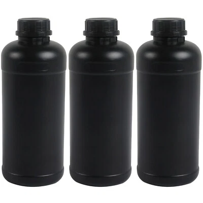 ETONE 3x 1L Contenitore Rotondo Camera Oscura Sviluppatore Chimico Bottiglie di Stoccaggio per 135 120 4x