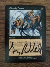 Ghastly Demise  ARTIST PROOF Odyssey set Signed by Gary Ruddell MTG