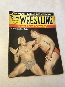 The Ring Wrestling Vintage Magazine August 1965 Rocca Hindu Hammida - Bild 1 von 4