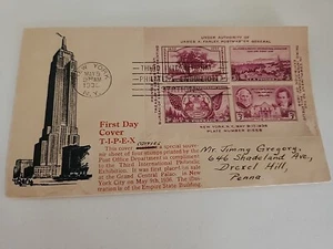 May 9, 1936 FDC Tipex from 3rd International Philatelic Exhibition  NY - Picture 1 of 4