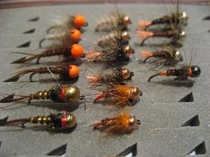 16 ninfas, sin muerte del #12 al #16 Pesca a mosca. FLY FISHING (19) - Imagen 1 de 12