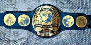 World Heavyweight Wrestling Championship Title Belt 2mm Thick Brass Plates - Picture 1 of 6