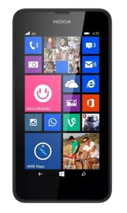 Nokia Lumia 635 schwarz Windows 8 Smartphone (entsperrt) 8Gb-4G - Top Zustand - Bild 1 von 2