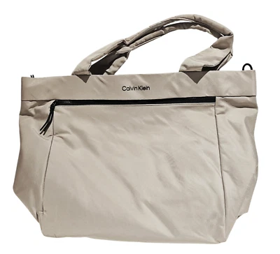 Calvin Klein Light Grey Large Tote Bag - Image 1 of 4
