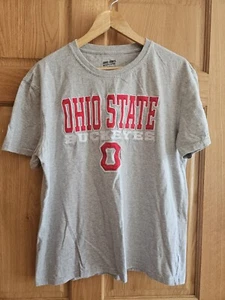 Ohio State NCAA Shirt Mens XL Short Sleeve Gray Embroidered Crewneck Vintage - Picture 1 of 3