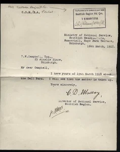 WWI SCOTTISH HEADQUARTERS - Summerhall, Edinburgh, Ministry of National Service - Picture 1 of 1
