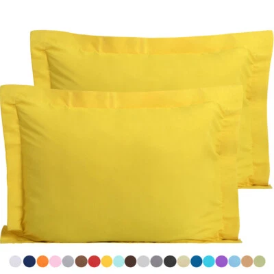 Juego de fundas de almohada 1800 unidades - tamaños estándar Queen y King disponibles - Juego de 2 Foto 1 de 4