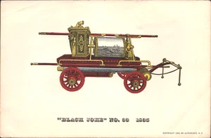 1835 "BLACK JOKE" NO. 33 vintage fire engine art print FIREFIGHTING (1952) - Picture 1 of 1