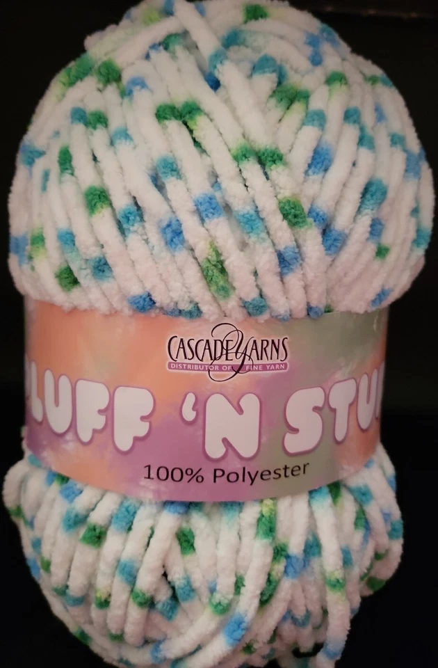 SKEIN/BALL OF CASCADE PLUFF 'N STUFF YARN - COLOR #7 SEAS STUFF - Image 1 of 3