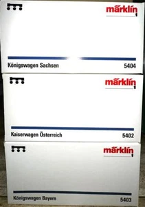 Märklin 5402, 5403, 5404 Niederbordwagen mit Königswagen Spur 1 - Bild 1 von 4