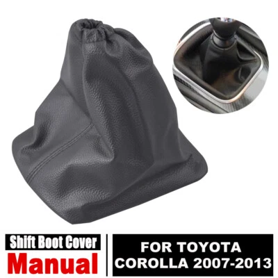 For Toyota Corolla 2007 2008 2009 2010-2013 Gear Shift Knob Shifter Boot Cover - Image 1 of 4