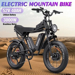 Ridstar Electric Bike 3000W 52V 40AH 20" Fat Tire Dual Motor for Adults eBike US - Picture 1 of 12