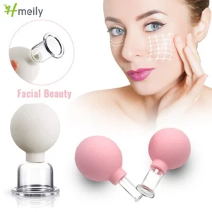 Juego de aspiradora de vidrio silicona 2 tazas masaje facial anticelulítico - Imagen 1 de 17
