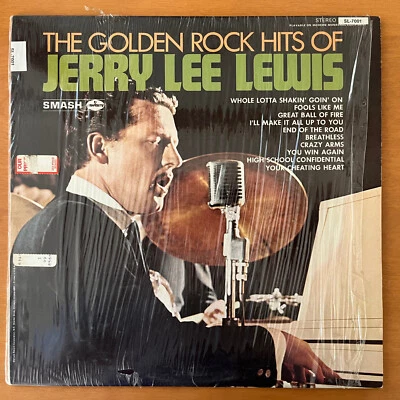 LP - The Golden Rock Hits of Jerry Lee Lewis - Smash/Mercury, 1970s reissue - Image 1 of 4