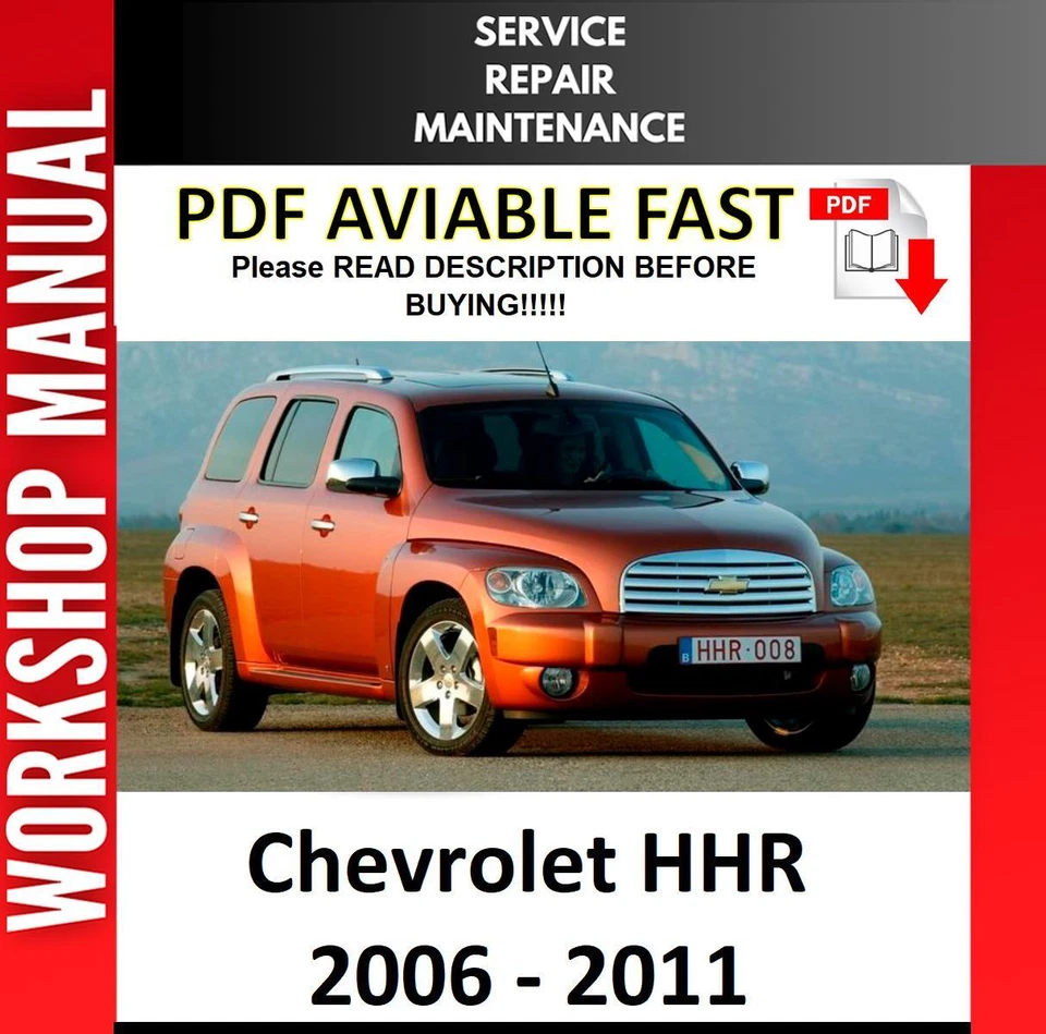 Chevrolet HHR 2006 2007 2008 2009 2010 2011 MANUAL DE TALLER DE REPARACIÓN DE SERVICIO 2 Foto 1 de 1