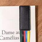 PU Leather Pagination Mark Multi-color Page Marker Leather Bookmark  Student