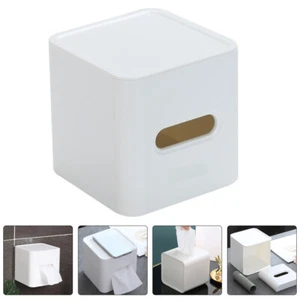 Tissue Holders for Bathrooms Roll Paper Box Plastic Towel Napkin Container - Picture 1 of 12