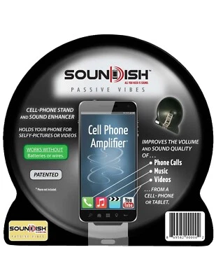 SounDish - Sound enhancer and stand / holder for cell phone or tablet. - Image 1 of 4