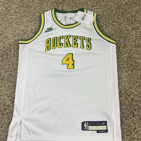 Jalen Green #4 Houston Rockets Nike Hardwood Classic swingman Jersey Youth M Cover