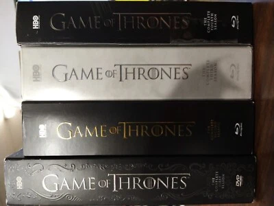 Game of Thrones complete seasons 1 DVD 2, 3, 4 Blu-ray Binge worthy VG 220727 Foto 1 de 4