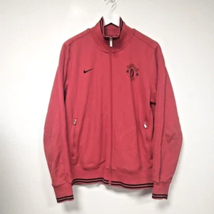 Nike Size Large Manchester United Football Club Red & Black Zip Up Track Jacket - Picture 1 of 20