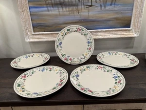 Farberware Stoneware #225 English Garden 10.5" Dinner Plates set of 5 - Picture 1 of 7