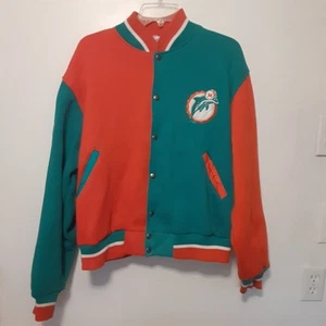 Vintage Miami Dolphins The Game Erwachsene Herren L Varsity Jacke NFL Football - Bild 1 von 11