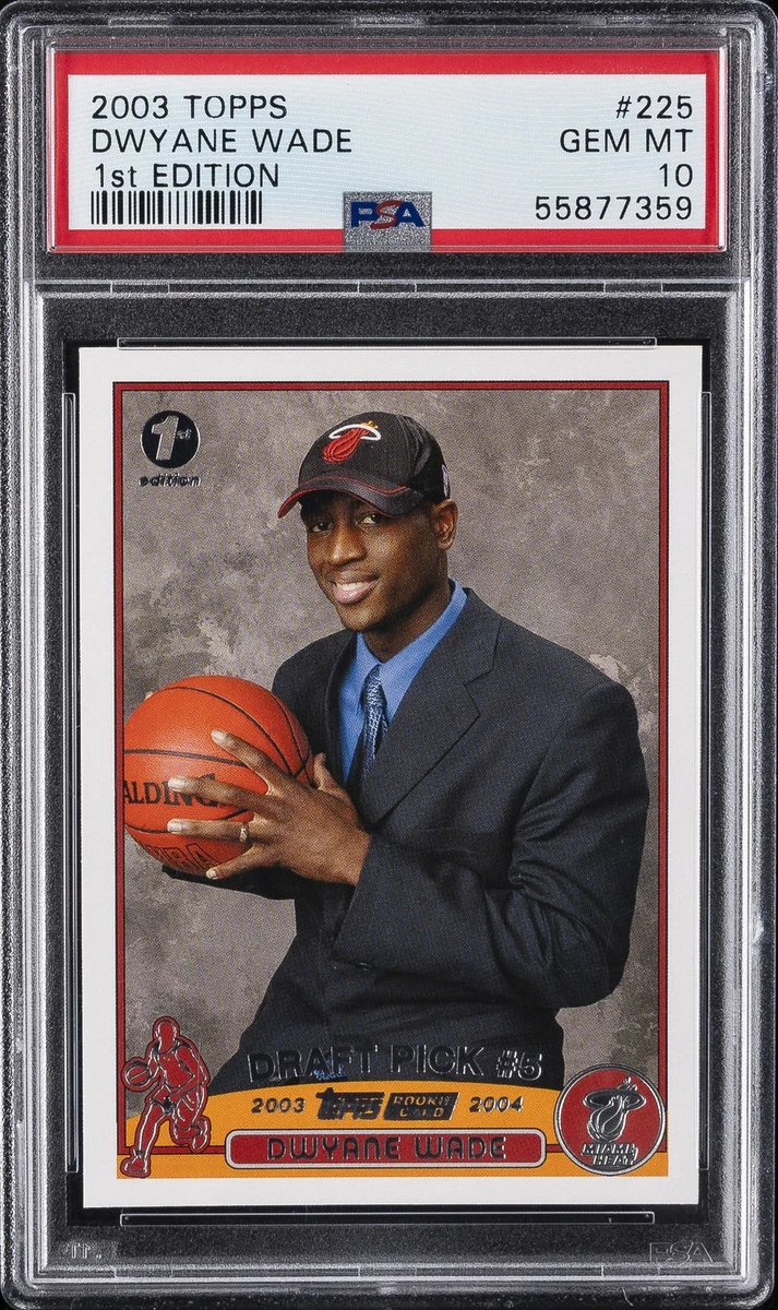 Dwyane Wade Professional Sports Authenticator (PSA) Grade 10