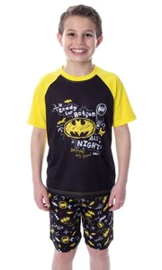DC Comics Boys' Batman Ready For Action Shirt and Shorts 2 PC Pajama Set - Picture 1 of 5