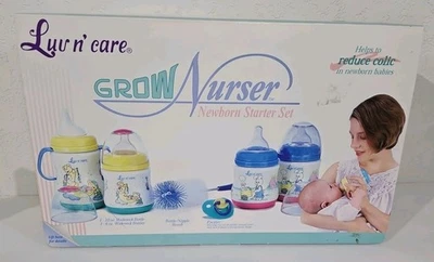 RARE Vintage 1999 Nuby Luv n'Care Newborn Grow Nurser Starter Kit Baby... - Image 1 of 4