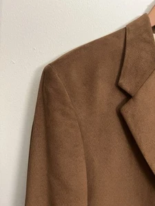 Men’s Blazer 42L Size 42T Kasper Brown Sports Coat Velvet - Picture 1 of 15