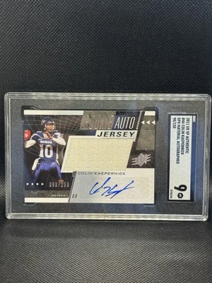 2011 UD SPX Colin Kaepernick Rookie Auto Jersey /150, SGC 9 - Image 1 of 2
