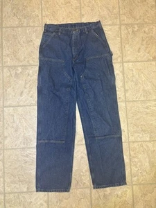 Vintage Carhartt B73 DST Men’s Baggy Relaxed Fit Double Knee Denim Jeans 36x36 - Picture 1 of 6