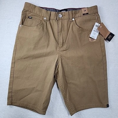 Vans Boy's Khaki New Dirt, Roy 5 Pocket Skater Shorts - Size 18, 8" Inseam - NWT - Image 1 of 4