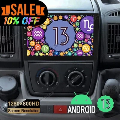 Für Fiat Ducato 2006-2023 9" Android 14 Autoradio GPS Apple CarPlay 2+32GB SWC - Bild 1 von 4