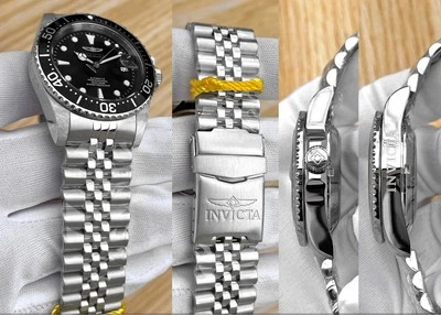 New Invicta 42mm Men's 200m Pro Diver NH35A Automatic Black Dial SS Watch - Image 1 of 3