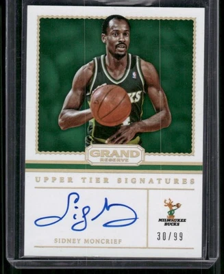 SIDNEY MONCRIEF 2016-17 Panini Grand Reserve Upper Tier Signatures Auto #D /99 - Image 1 of 2