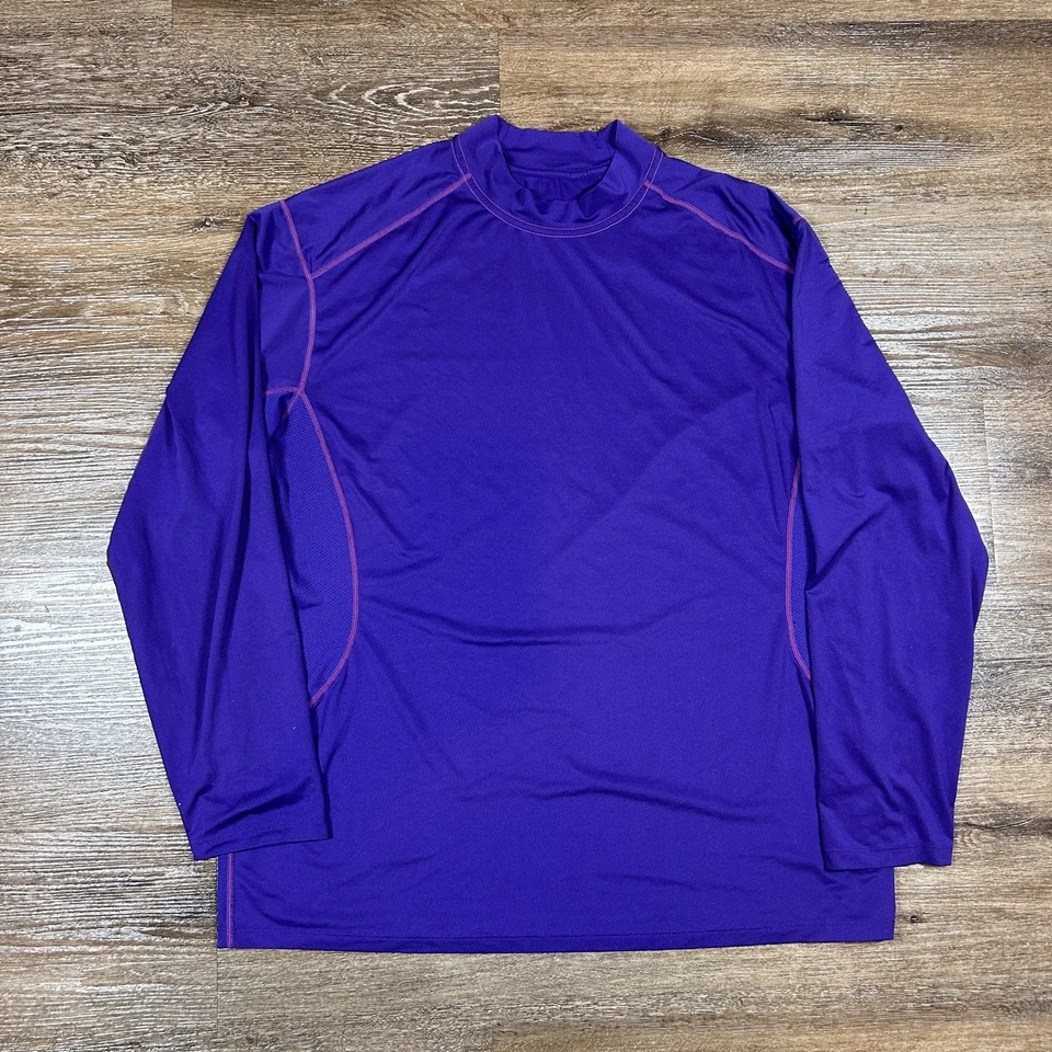 Camisa de combate Nike Pro para hombre XXL púrpura Dri Fit ajustada rendimiento manga larga Foto 1 de 4