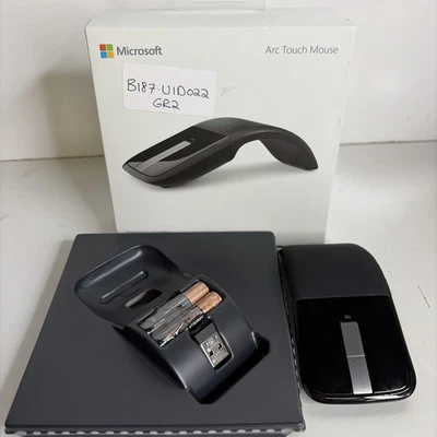 Microsoft Arc Touch Wireless Mouse 1428/1496 BlueTrack USB – Open Box New - Image 1 of 4