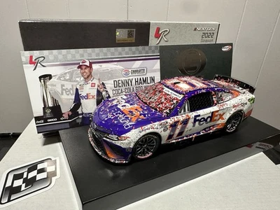 Denny Hamlin 2022 Fedex Charlotte COKE 600 Raced Win ELITE 1:24 Diecast 252 Made - Image 1 of 4