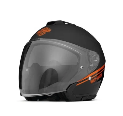 Harley Davidson Maywood II Sun Shield H33 3/4 Helmet Gloss Black/Matte Black XL - Image 1 of 4