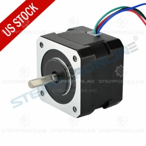 STEPPERONLINE Nema 17 Stepper Motor 37oz.in 12V 0.4A 42x34mm 3D Pinter DIY CNC - Picture 1 of 7