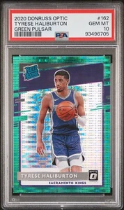 Donruss Optic Green Pulsar #162 Tyrese Haliburton RC 2020 PSA 10 - Imagen 1 de 2