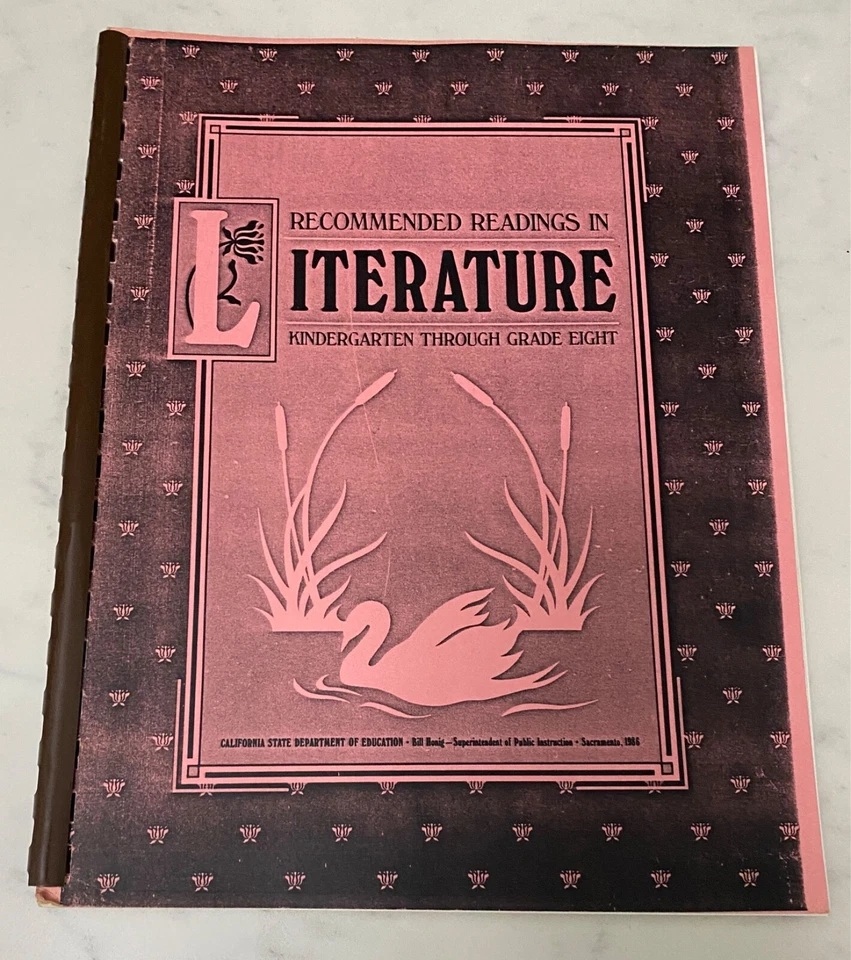 Vintage 1986 Recommended Readings in Literature K- Grade 8  CA State Dept of Ed - Image 1 of 4