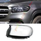 Left Side Headlight Clear Lens Cover + Sealant For Mercedes GLS X167 2020-2023 Mercedes-Benz GLS