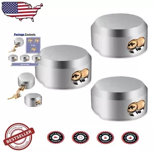 3-Pack Heavy Duty Hidden Shackle Puck Locks - Keyed Alike Trailer Security - Picture 1 of 9