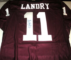 GREG LANDRY UMASS MINUTEMEN LAST1 CON MAGLIA RAWLINGS FIRMATA CAA con licenza ufficiale - Foto 1 di 2