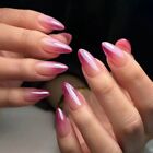 Elegant False Nails Long Almond Nail Tips Manicure Fake Nials  Women